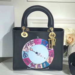 크리스찬디올  양가죽 LADY 백