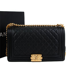 [스페셜] 샤넬 뉴보이백 캐비어 엔틱골드  C-201812-5