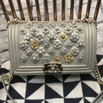 샤넬 소가죽  보이백 미듐 CH-0416  25cm