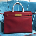 입생로랑 송아지 가죽 핸들 파우더 쇼핑백  568702