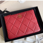 샤넬 램스킨  클러치백 AS200912 28cm