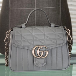 구찌 GG 마몽 미니 탑 핸들백 583571